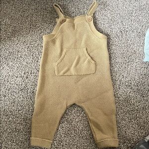 Carter's Tan Knit Overalls for Kids